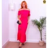 Vestido Longo Camila Com Manga E Babado