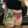 Short Curto Floral Feminino