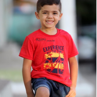 Camisa Infantil Algod�o Com Estampas