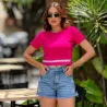 Cropped Algodao Com Elastico