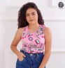 Blusa Modinha Juvenil Em Malha Leila