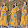 Vestido Longo Viscose Com Manga Larissa