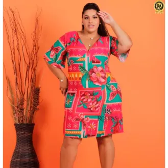 Vestidos Em Viscose Plus Size