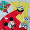 Camisa Algod�o Infantil Personagens 3 a 9 anos