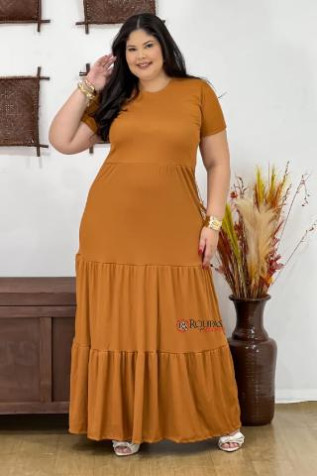 Vestido Longo Plus Size Tr�s Marias