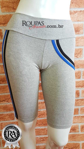 Bermuda Fitness Cotton com Detalhes