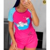 Pijama Feminino Curto Algod�o