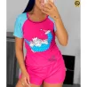 Pijama Feminino Curto Algod�o