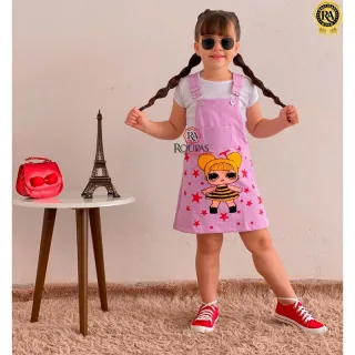 Conjunto Infantil Blusa E Jardineira Ester