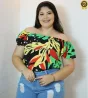 Blusa Feminina Em Viscose Plus Size