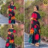 Vestido Longo Viscose Com Manga Larissa