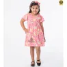 Vestido Infantil Estampado Com Tiara