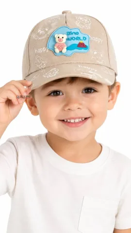 Bon� Infantil 3D Personagens Menino e Menina