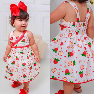 Vestido Beb� Bebella Em Tricoline