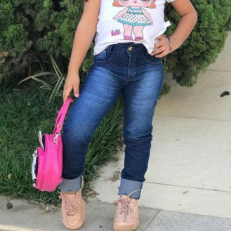 Cal�a Jeans Infantil Feminina 2 a 8 anos