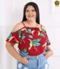 Blusa Feminina Em Viscose Plus Size