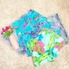 Short Curto Estampado Com Bolso