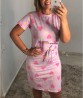 Vestido Tubinho Com Amarra��o Na Cintura