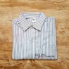Camisa Social Listrada Manga Curta