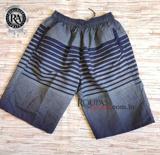 Bermuda Tactel C�s El�stico Adulta Estampada