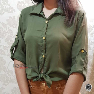 Blusa Transparente Feminina Lisa