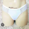Calcinha Fio Dental com Detalhes de Renda