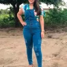 Jardineira Jeans Longa