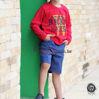 Camiseta Manga Longa Infantil