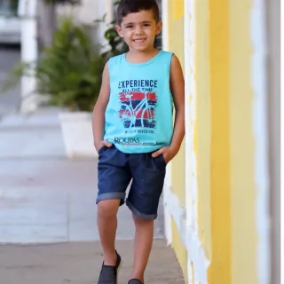 Regata Infantil Algod�o Com Estampas