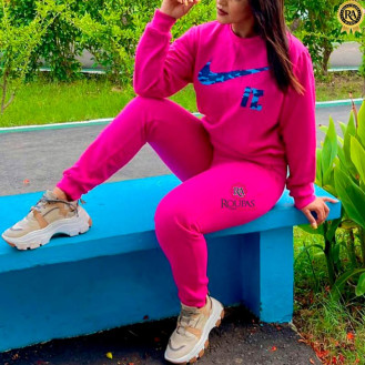 Conjunto Feminino Moletom Cal�a E Blusa