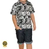 Camisa Social Infantil Estampada