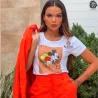 Tshirt Feminina Com Aplica��o