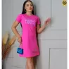Vestido B�sico Algod�o Com Estampas