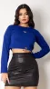 Cropped Feminino Manga Longa