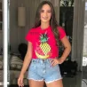 Blusa Cropped com estampas