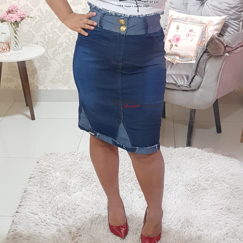modelos de saia jeans evangélica