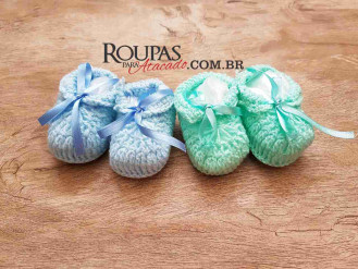 Sapatinho de Bebe em Trico - Roupas Para Atacado