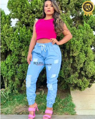 Cal�a Jogger Feminina Jeans