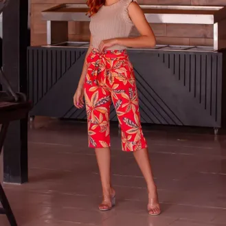 Cal�a Pantacourt Estampada