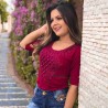 Blusas Com Pedraria e Aplica��es
