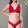 Conjunto Lingerie Em Renda Bralette