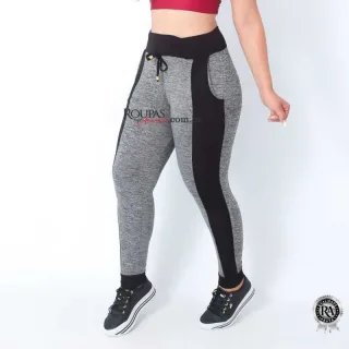 Cal�a Fitness Feminina em Suplex Mescla