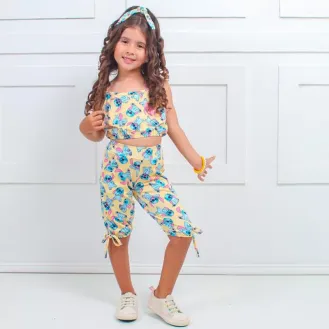 Conjunto Infantil Legue Com Tiara