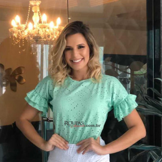 Blusa Malha Laise Feminina 