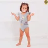 Body Menina Infantil Cotton Penteado