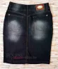 Saia Plus Size Jeans com Lycra Evang�lica