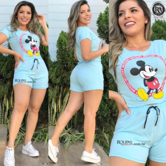 Conjunto Feminino Adulto Em Malha