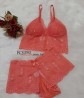 Conjunto Lingerie Espera Marido Com Bojo