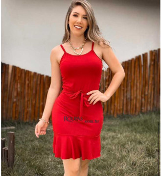 Vestido Curto em Suplex Liso 