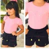 Short Infantil Matelass� Com Bolso,